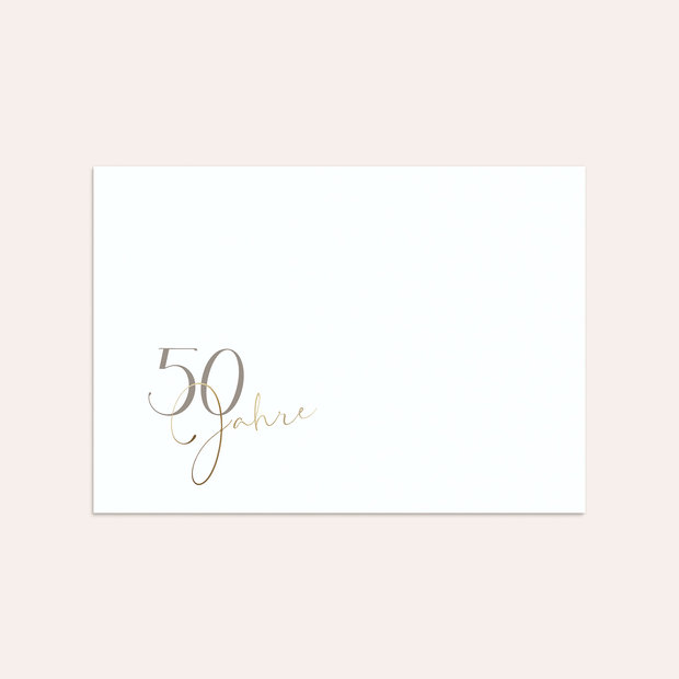 Umschlag mit Design Goldene Hochzeit - Unser Jahrestag