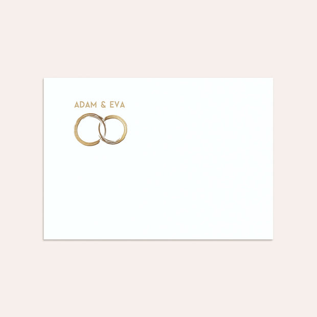Umschlag mit Design Goldene Hochzeit - Edles Gold
