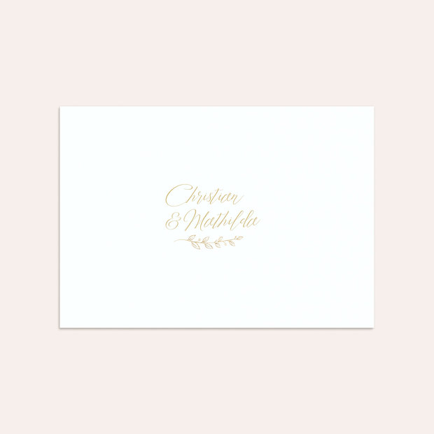 Umschlag mit Design Goldene Hochzeit - Goldener Spross