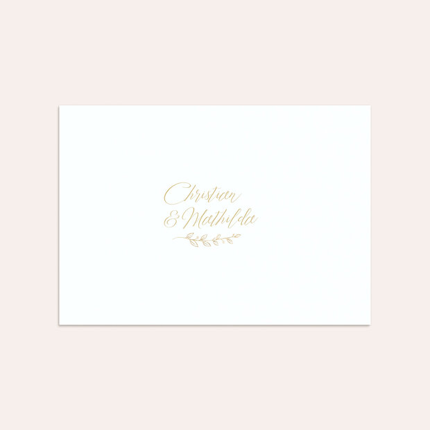 Umschlag mit Design Goldene Hochzeit - Goldener Spross