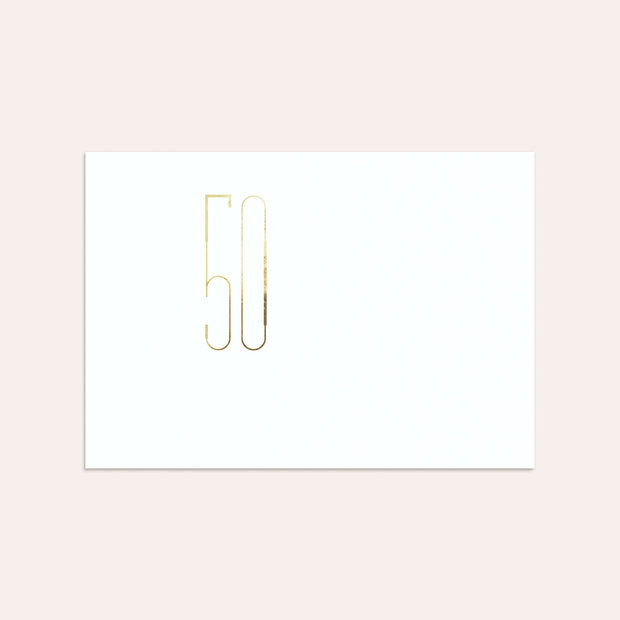 Umschlag mit Design Goldene Hochzeit - Goldkunst