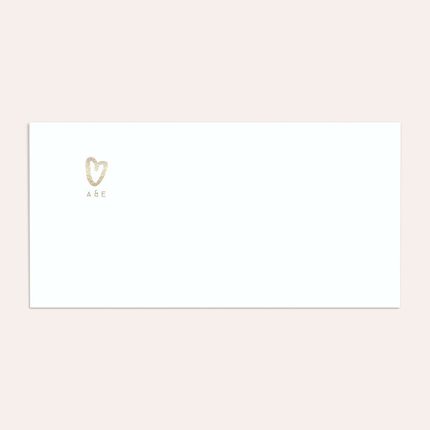 Umschlag mit Design Goldene Hochzeit - Pure Love
