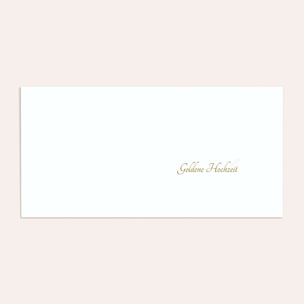Umschlag mit Design Goldene Hochzeit - Zaubergarten
