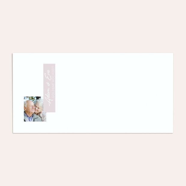 Umschlag mit Design Goldene Hochzeit - Nur 50 Jahre