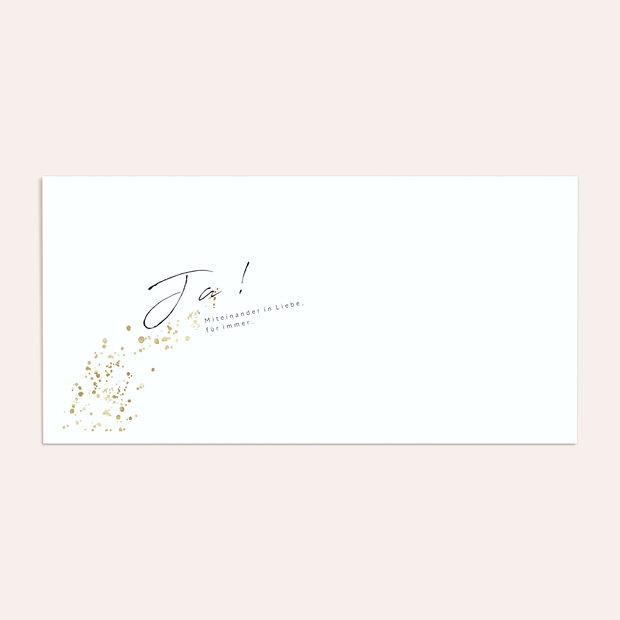 Umschlag mit Design Goldene Hochzeit - Freudensprenkel