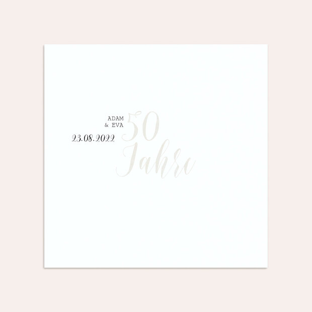 Umschlag mit Design Goldene Hochzeit - Luftsprung für 50 Jahre