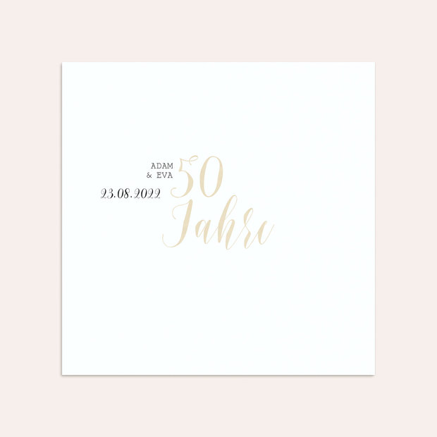 Umschlag mit Design Goldene Hochzeit - Luftsprung für 50 Jahre