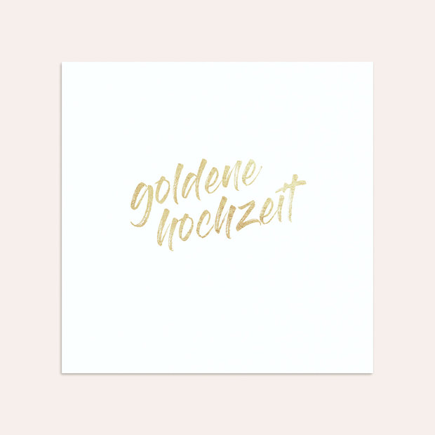 Umschlag mit Design Goldene Hochzeit - Goldener Jahrestag