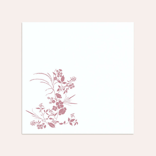 Umschlag mit Design Goldene Hochzeit - Blühende Aussicht