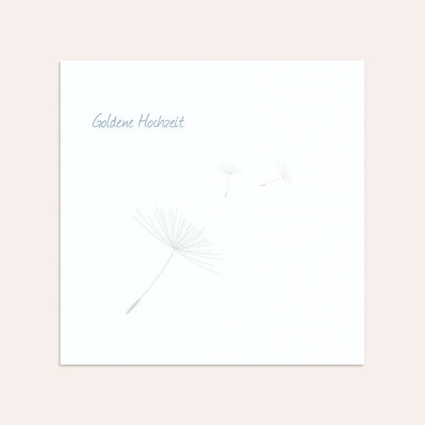 Umschlag mit Design Goldene Hochzeit - Löwenzahn