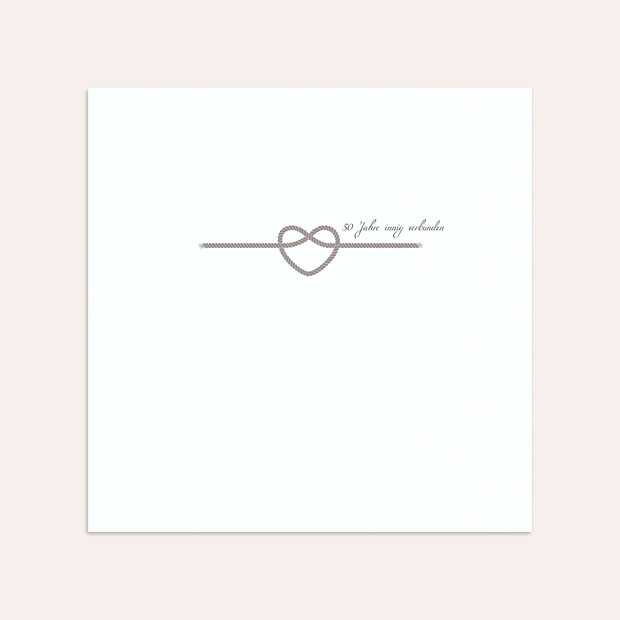 Umschlag mit Design Goldene Hochzeit - Starke Verbindung