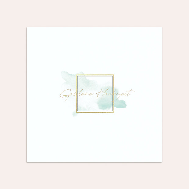 Umschlag mit Design Goldene Hochzeit - Goldgerahmt