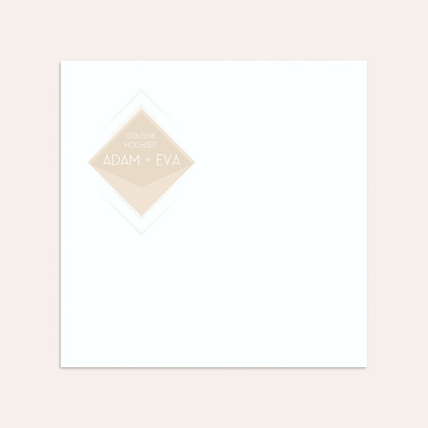 Umschlag mit Design Goldene Hochzeit - Facettenreiche 50 Jahre
