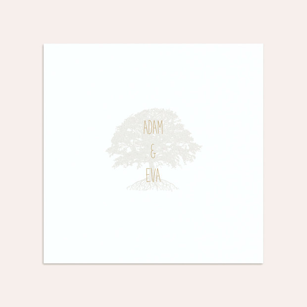 Umschlag mit Design Goldene Hochzeit - Goldener Stammbaum