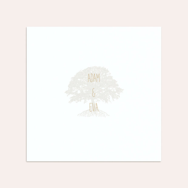 Umschlag mit Design Goldene Hochzeit - Goldener Stammbaum