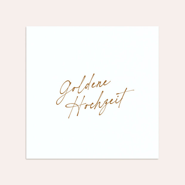 Umschlag mit Design Goldene Hochzeit - Mein Herzblatt