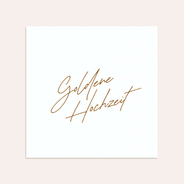 Umschlag mit Design Goldene Hochzeit - Mein Herzblatt