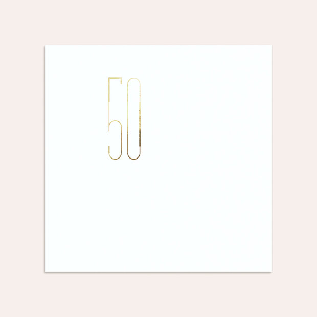 Umschlag mit Design Goldene Hochzeit - Goldkunst