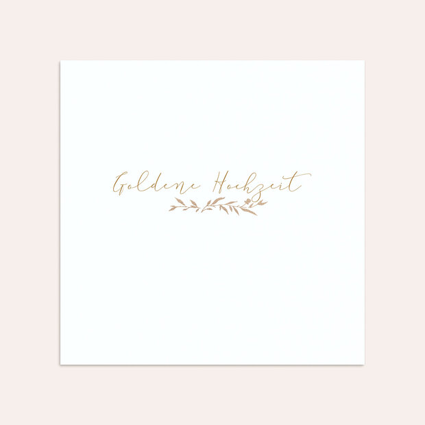 Umschlag mit Design Goldene Hochzeit - Rankenzauber Gold