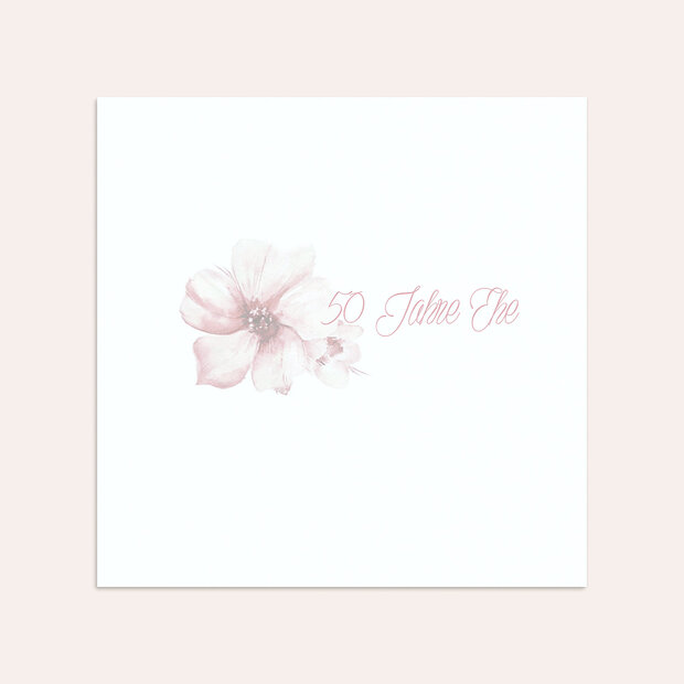 Umschlag mit Design Goldene Hochzeit - Goldene Blütenpracht