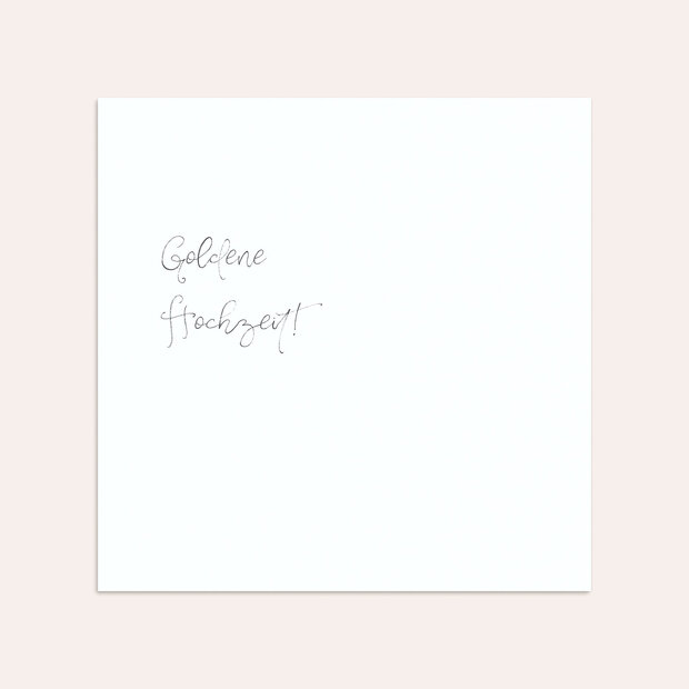 Umschlag mit Design Goldene Hochzeit - Getäfelt