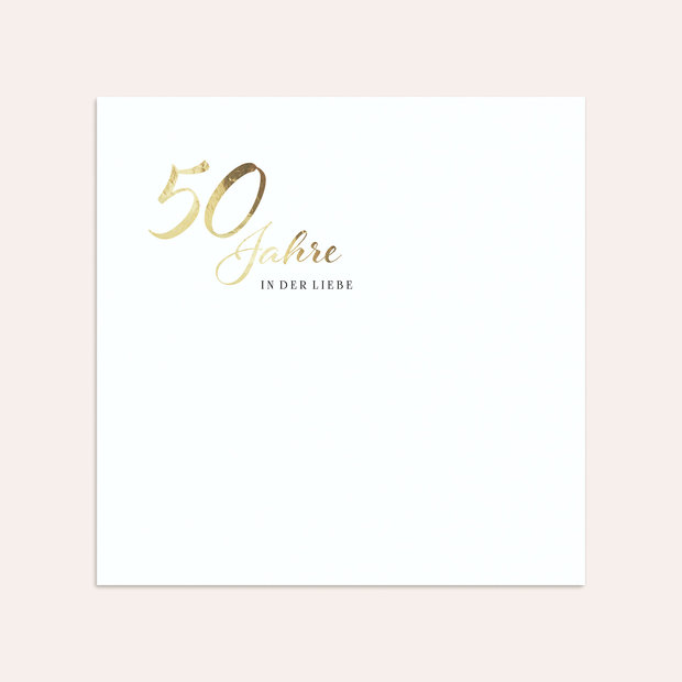 Umschlag mit Design Goldene Hochzeit - Rustikale Eleganz