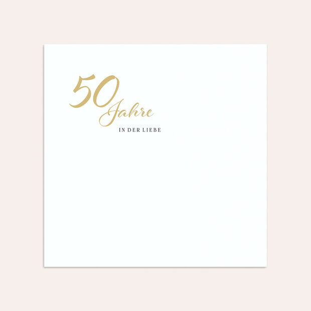 Umschlag mit Design Goldene Hochzeit - Rustikale Eleganz