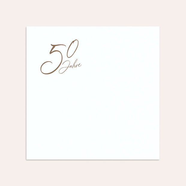 Umschlag mit Design Goldene Hochzeit - Goldglanz