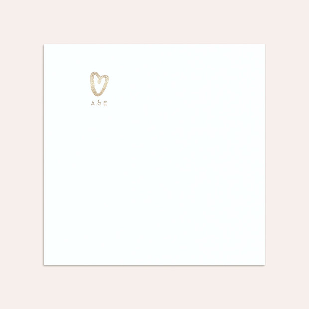 Umschlag mit Design Goldene Hochzeit - Pure Love