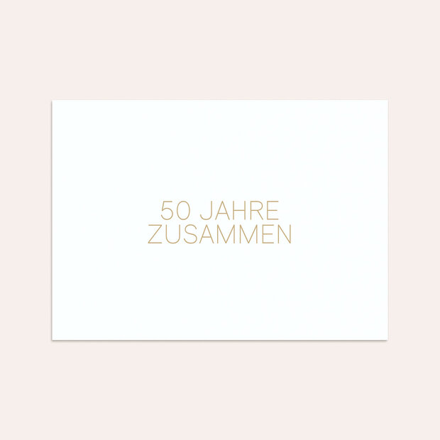 Umschlag mit Design Goldene Hochzeit - Wir im Mittelpunkt