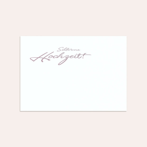 Umschlag mit Design Silberne Hochzeit - Silberweg