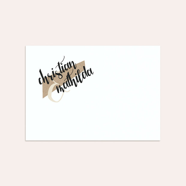 Umschlag mit Design Silberne Hochzeit - Silberne Ziellinie