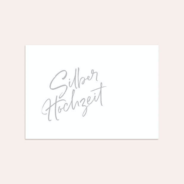 Umschlag mit Design Silberne Hochzeit - Zaubersterne