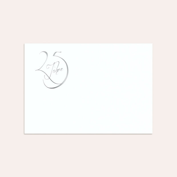 Umschlag mit Design Silberne Hochzeit - Silberglanz