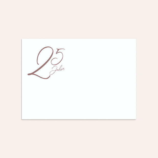 Umschlag mit Design Silberne Hochzeit - Silberglanz