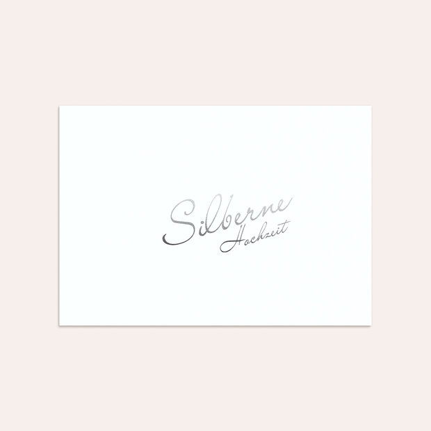 Umschlag mit Design Silberne Hochzeit - Silberne Zeiten