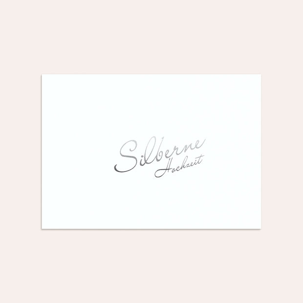 Umschlag mit Design Silberne Hochzeit - Silberne Zeiten