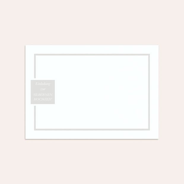 Umschlag mit Design Silberne Hochzeit - Unbedingt