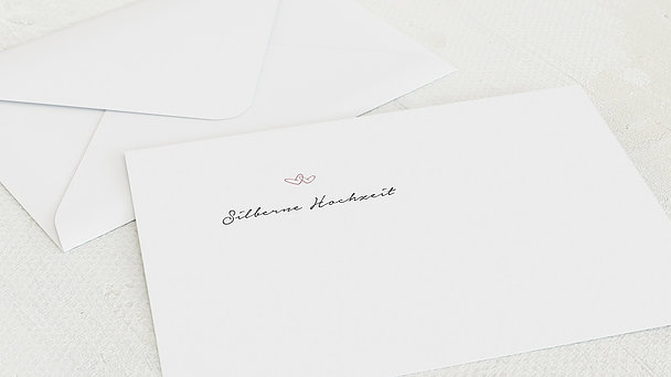 Umschlag Mit Design Silberne Hochzeit Luftsprung Fur 25 Jahre Detail