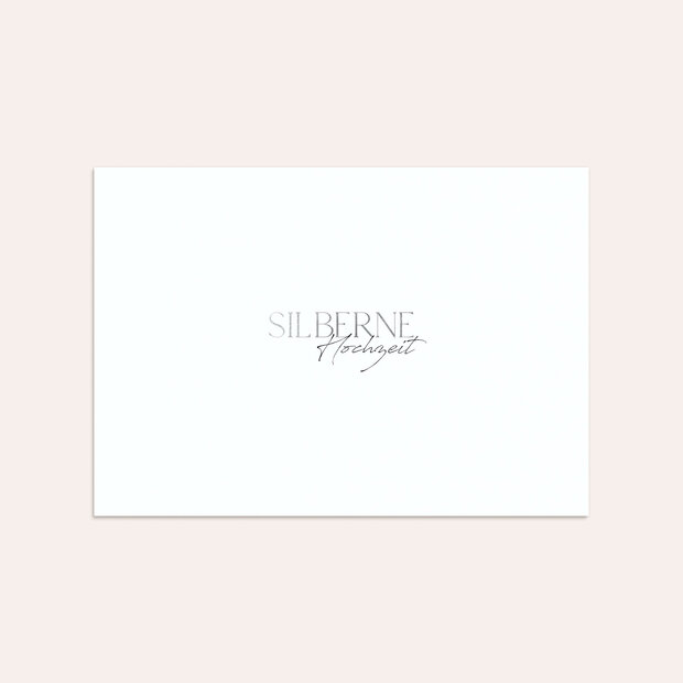 Umschlag mit Design Silberne Hochzeit - Silbermassiv
