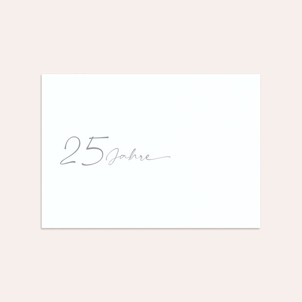 Umschlag mit Design Silberne Hochzeit - Unsere Lebensreise