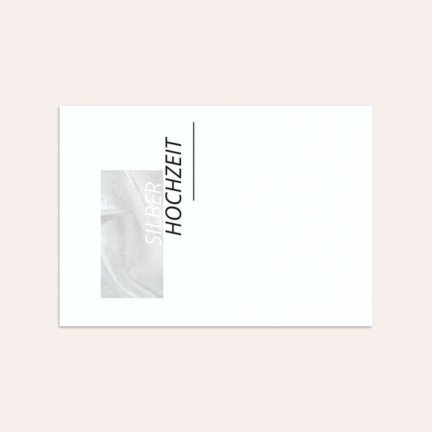 Umschlag mit Design Silberne Hochzeit - Silberquell