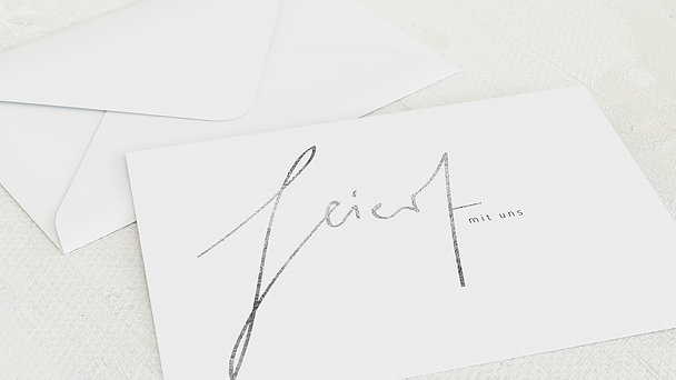 Umschlag mit Design Silberne Hochzeit - Silbertag