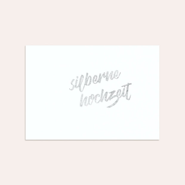 Umschlag mit Design Silberne Hochzeit - Silberner Jahrestag