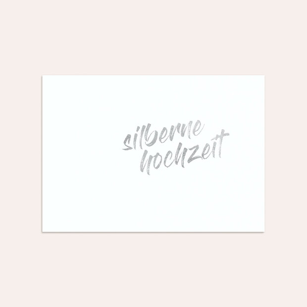 Umschlag mit Design Silberne Hochzeit - Silberner Jahrestag