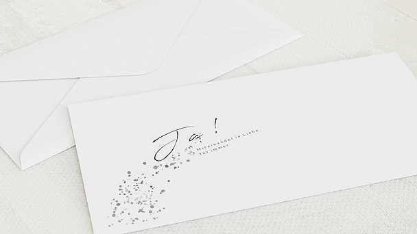 Umschlag mit Design Silberne Hochzeit - Freudensprenkel