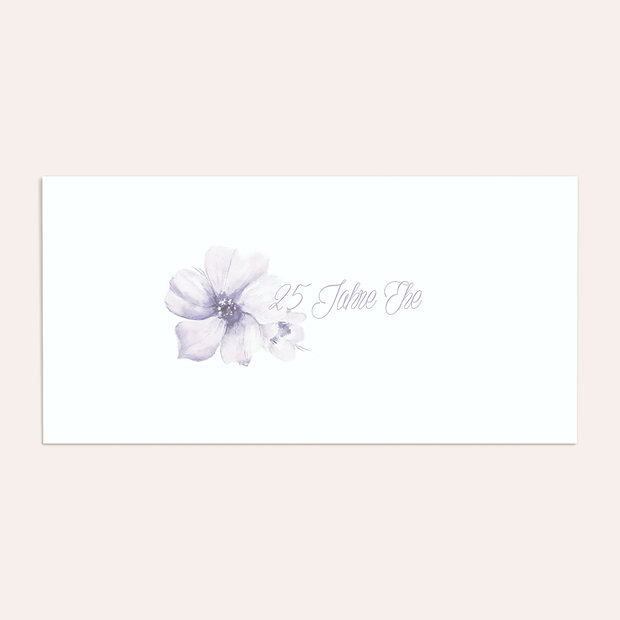 Umschlag mit Design Silberne Hochzeit - Silberne Blütenpracht