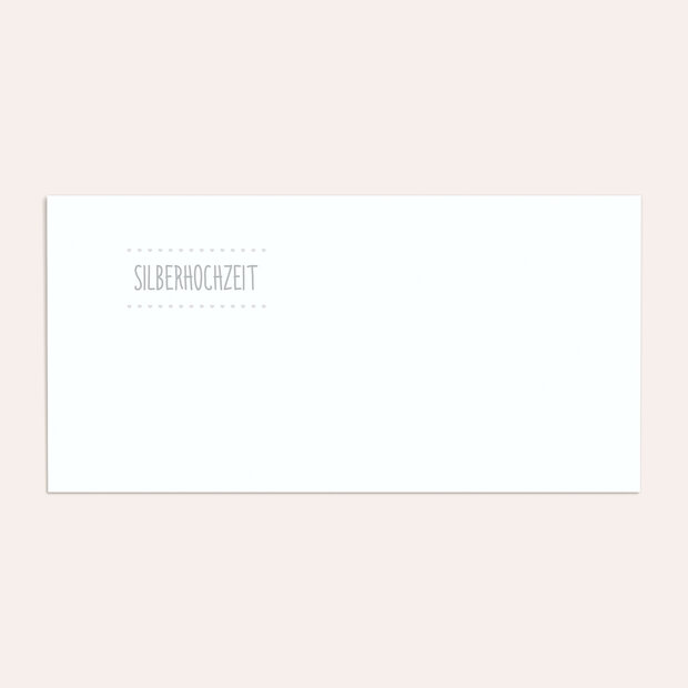 Umschlag mit Design Silberne Hochzeit - Silberwimpel