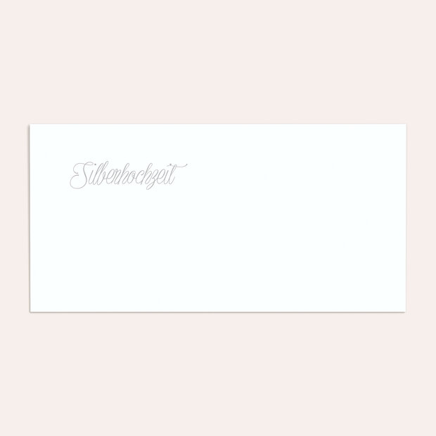 Umschlag mit Design Silberne Hochzeit - Silberlicht