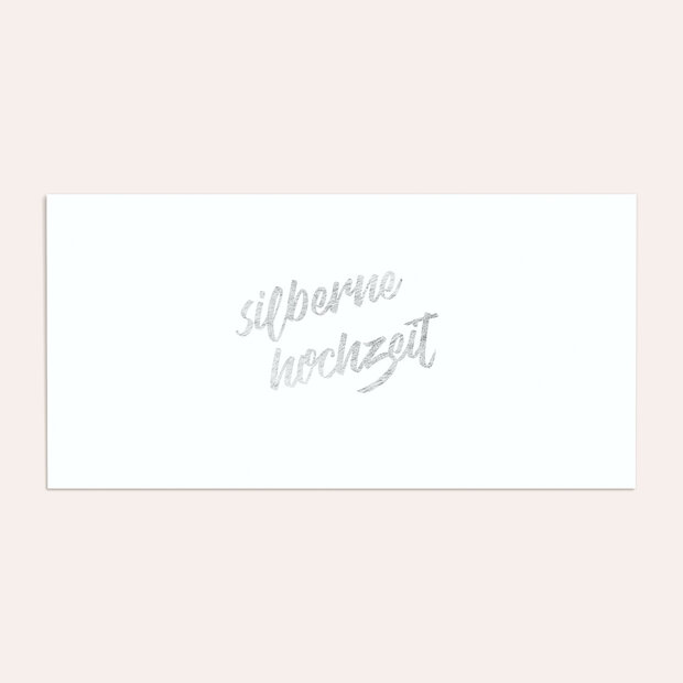 Umschlag mit Design Silberne Hochzeit - Silberner Jahrestag
